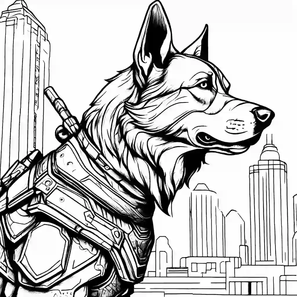 War Dogs coloring pages